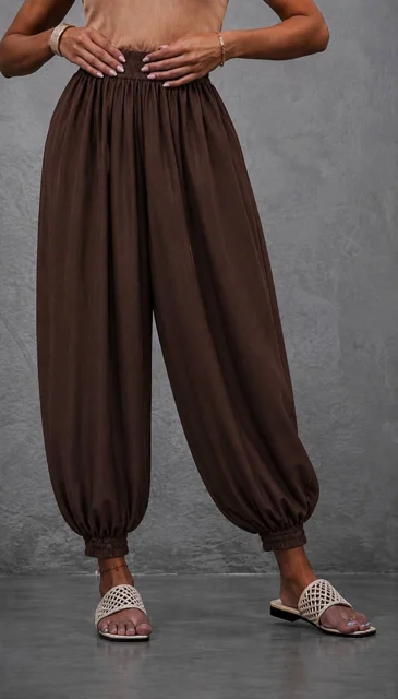 شلوار زنانه سندبادی سیلک ریزشی